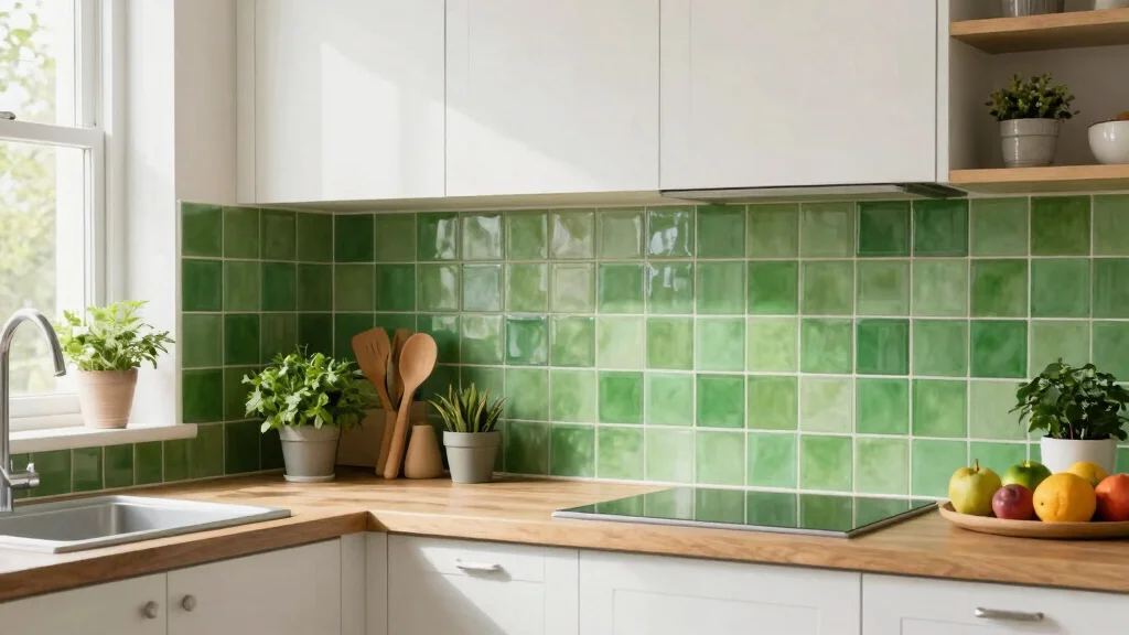 15 Green Kitchen Tiles Backsplash Ideas With Fresh Vibes