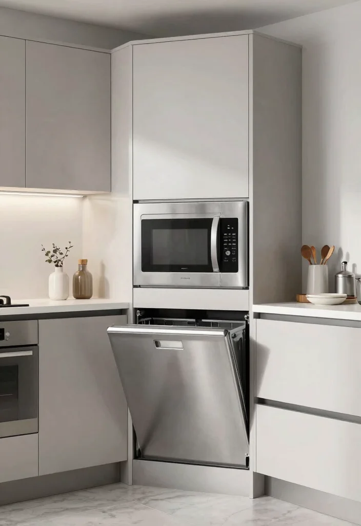 15 Kitchen Corner Cabinet 2026 Trending Ideas That Use Every Inch - 7. Built-In Appliances in Corner Cabinets 1