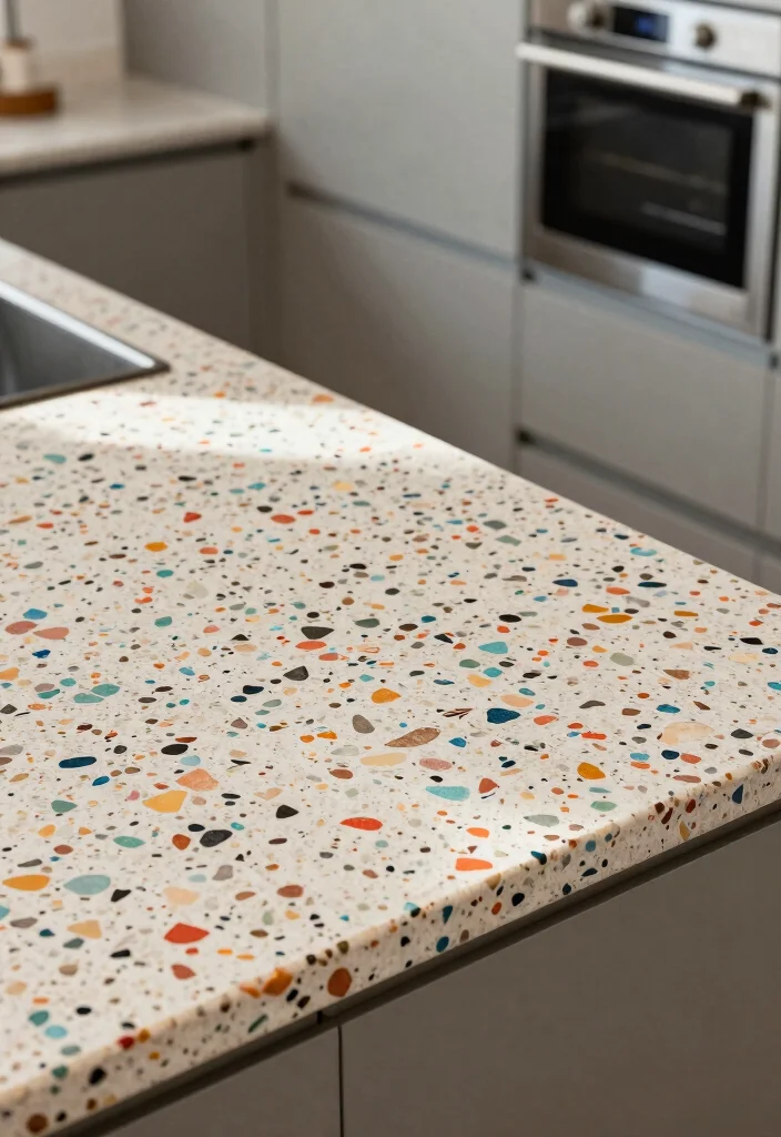 15 Kitchen Countertop Materials Ideas to Suit Every Style - 12. Terrazzo 1