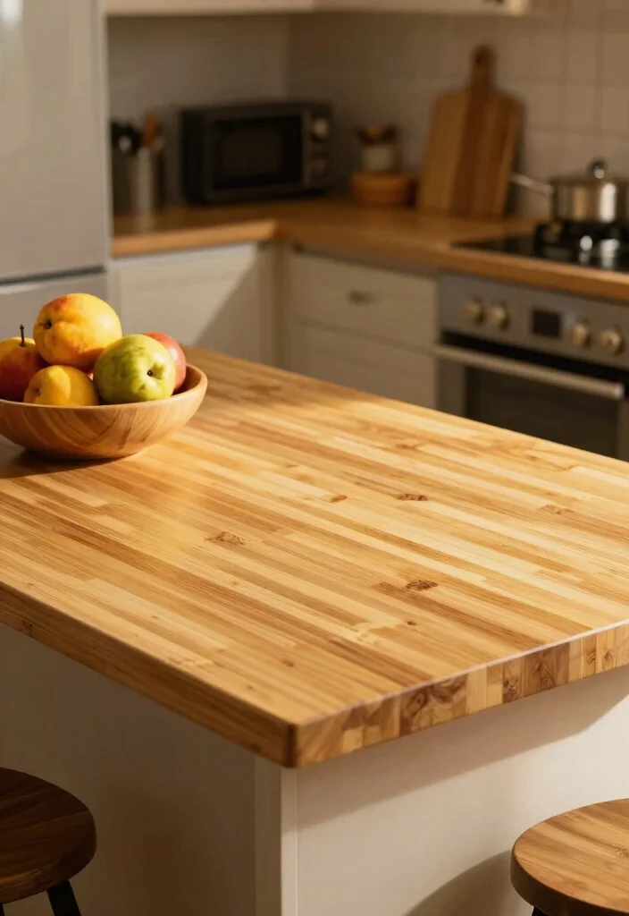15 Kitchen Countertop Materials Ideas to Suit Every Style - 2. Bamboo 1
