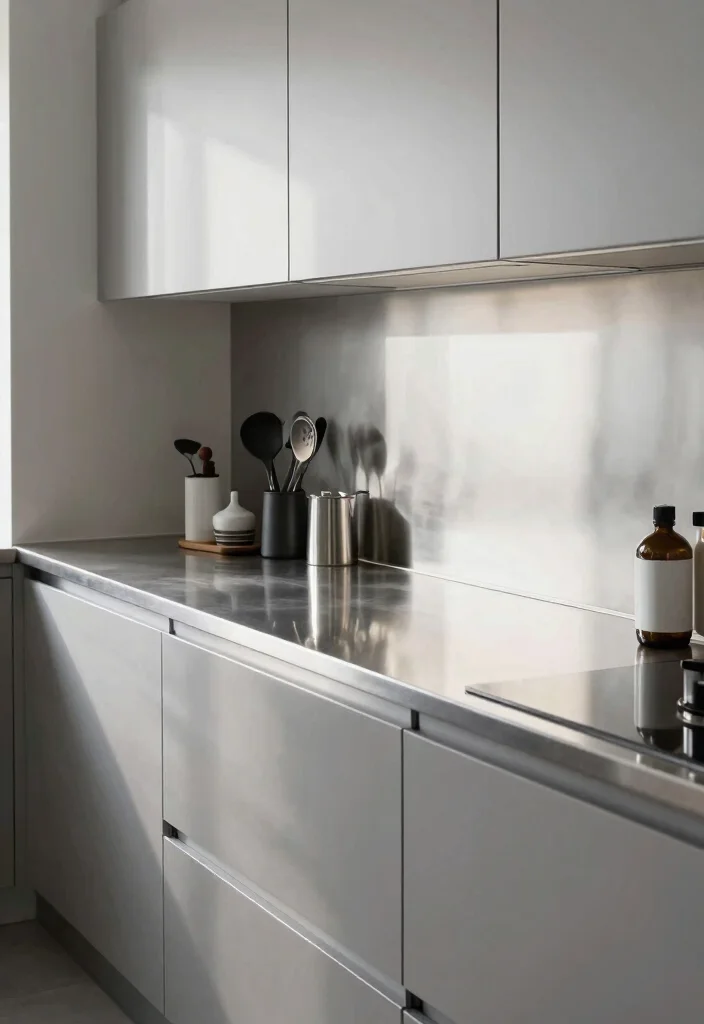 15 Kitchen Countertop Materials Ideas to Suit Every Style - 6. Stainless Steel 1