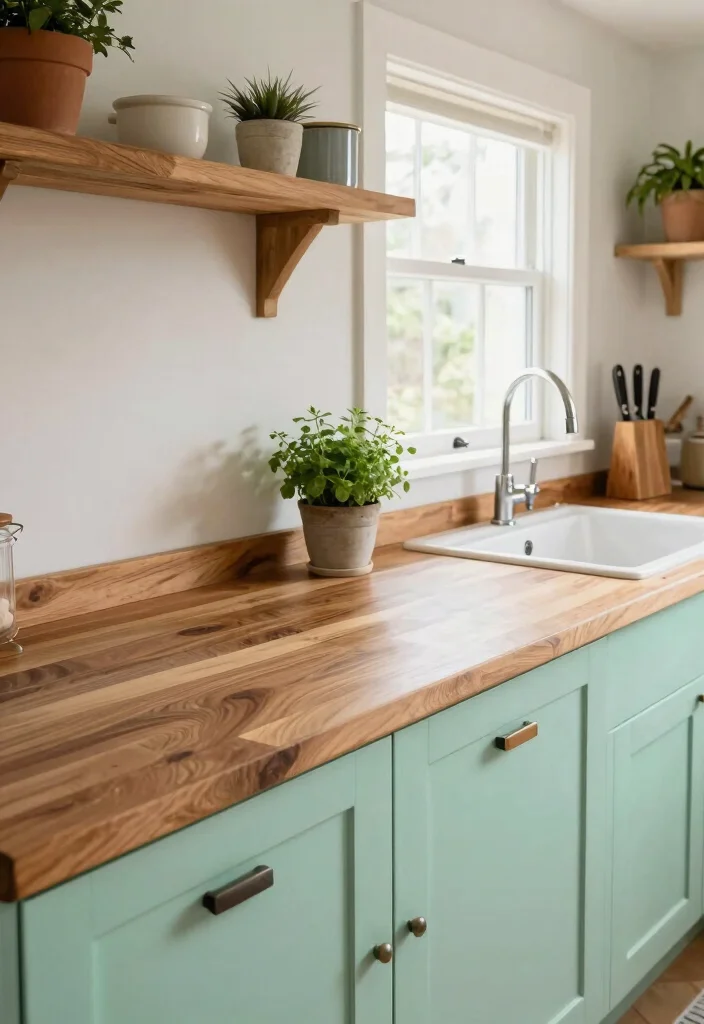 15 Kitchen Countertops on a Budget Ideas That Look Expensive - 2. Butcher Block: Warmth and Charm 1