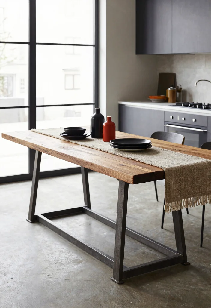 15 Kitchen Dining Table Ideas With Functional Style 13 15 Kitchen Dining Table Ideas With Functional Style - 13. Industrial Style Tables 1