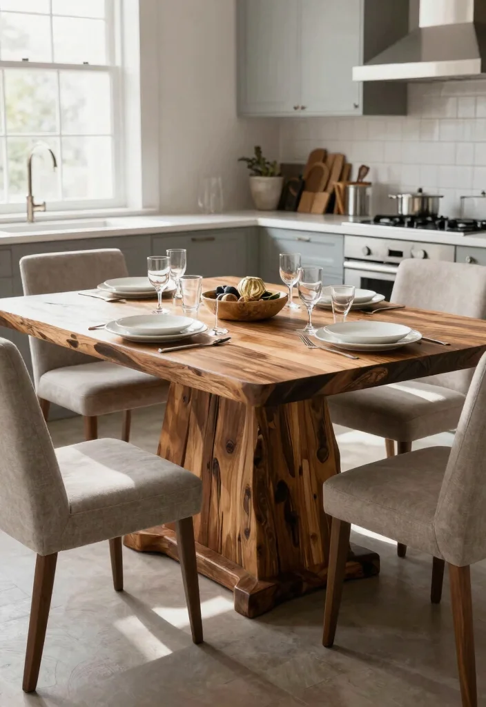 15 Kitchen Dining Table Ideas With Functional Style 15 15 Kitchen Dining Table Ideas With Functional Style - 15. Custom-Made Tables 1