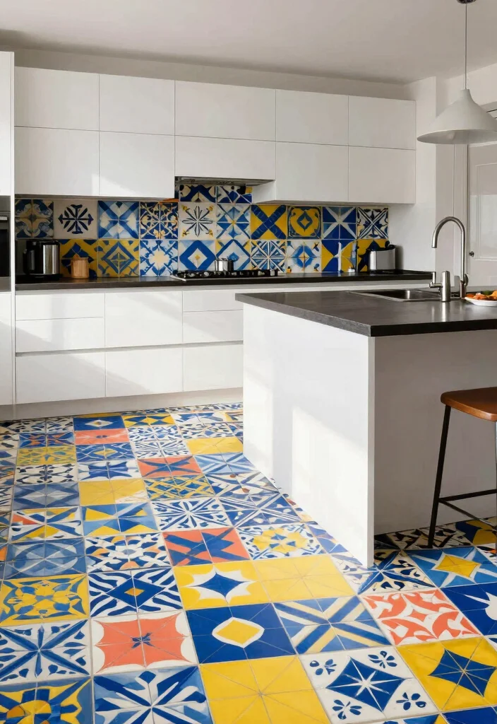 15 Latest Kitchen Tiles Design Ideas You'll See Everywhere - 10. Bold Patterns: The Statement Makers 1