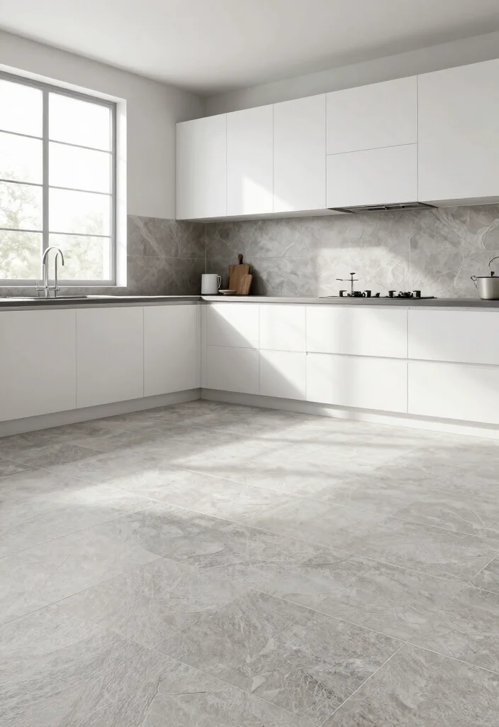 15 Latest Kitchen Tiles Design Ideas You'll See Everywhere - 11. Eco-Conscious Porcelain Tiles: Durable and Stylish 1