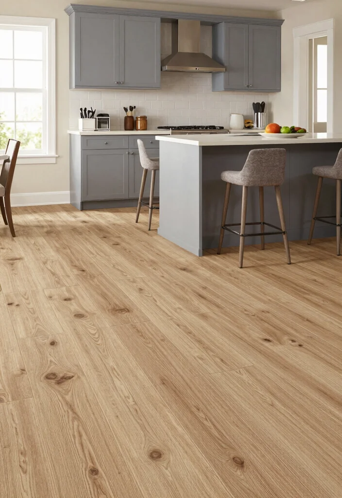 15 Latest Kitchen Tiles Design Ideas You'll See Everywhere - 14. Eco-Friendly Vinyl Tiles: Budget-Friendly Chic 1