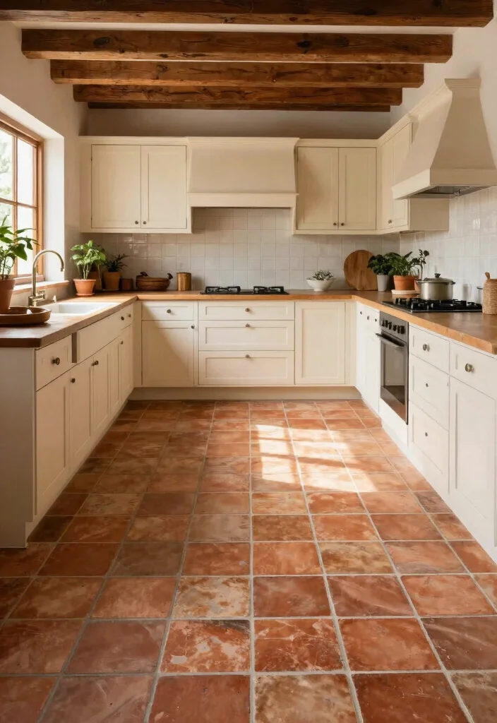 15 Latest Kitchen Tiles Design Ideas You'll See Everywhere - 2. Terracotta Tiles: Rustic Charm 1