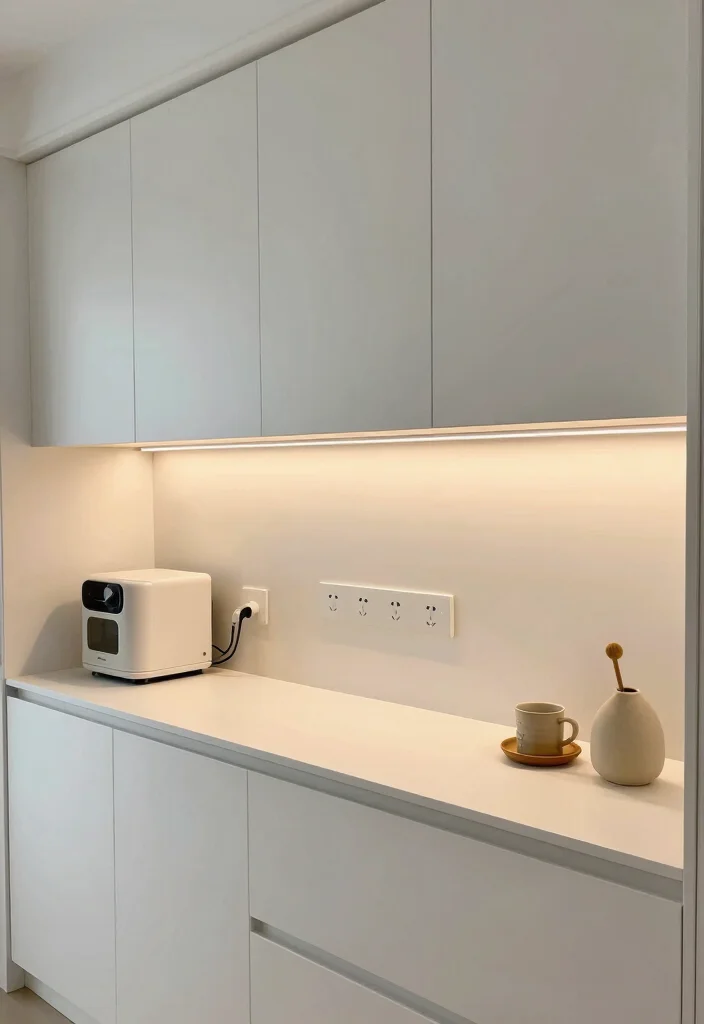 15 Lights Under Kitchen Cabinets Ideas That Glow Brightly - 11. Under Cabinet Lighting with Outlets 1