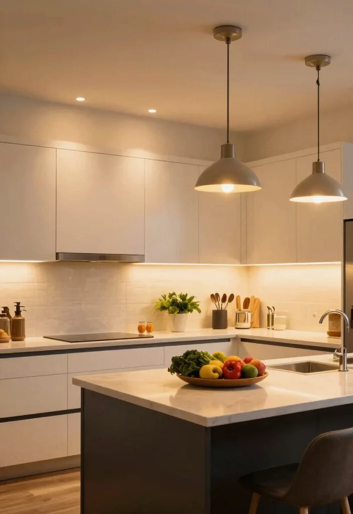 15 Lights Under Kitchen Cabinets Ideas That Glow Brightly - 12. Multi-Layered Lighting 1