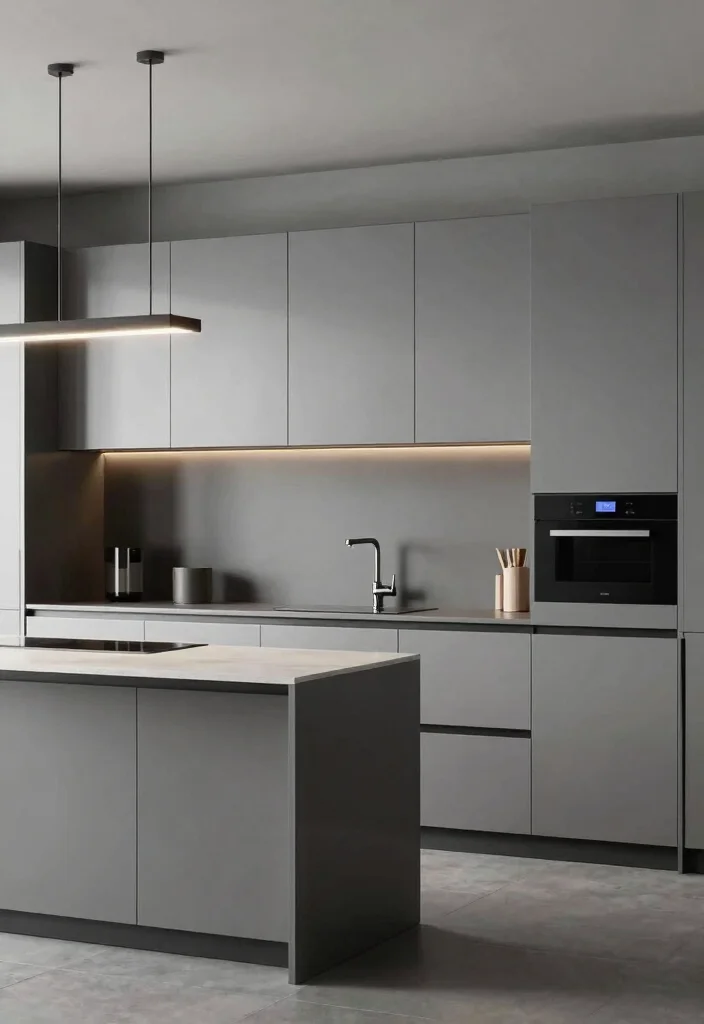 15 One Wall Kitchen With Island Ideas That Maximize Layout 10 15 One Wall Kitchen With Island Ideas That Maximize Layout - 10. Sleek and Modern 1