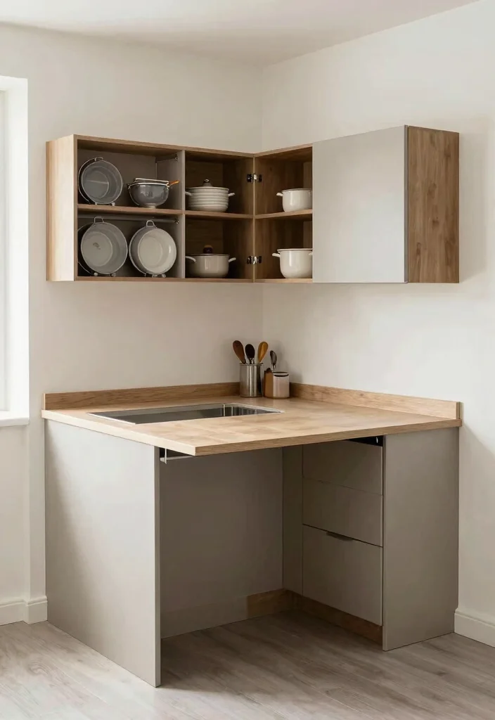 15 One Wall Kitchen With Island Ideas That Maximize Layout 5 15 One Wall Kitchen With Island Ideas That Maximize Layout - 5. Space-Saving Solutions 1