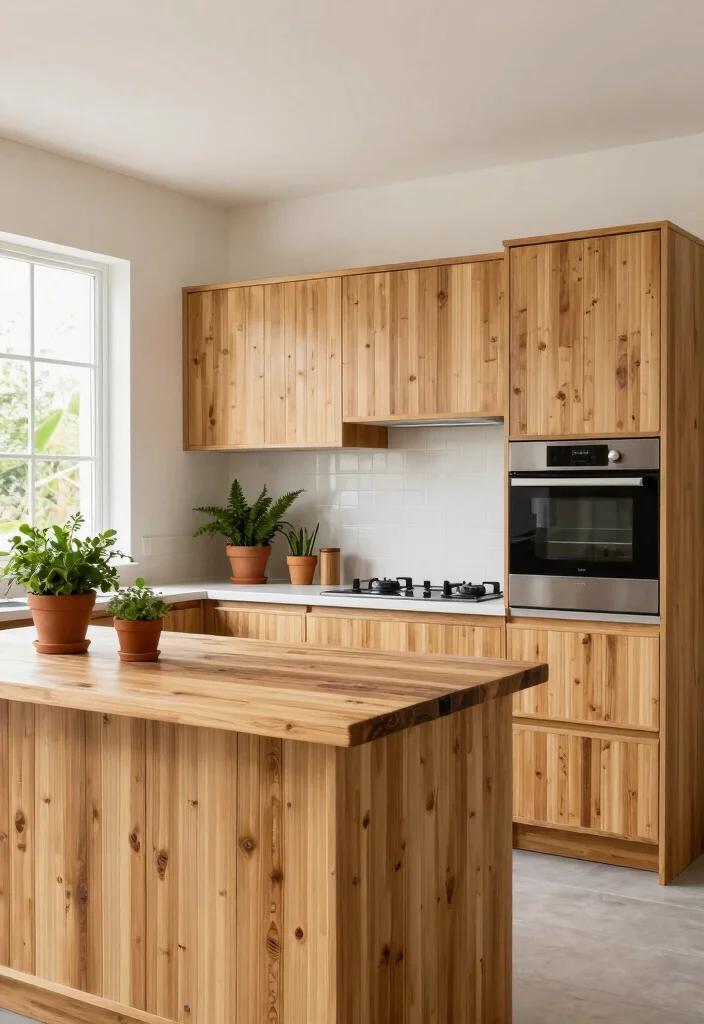 15 One Wall Kitchen With Island Ideas That Maximize Layout 6 15 One Wall Kitchen With Island Ideas That Maximize Layout - 6. Eco-Friendly Designs 1