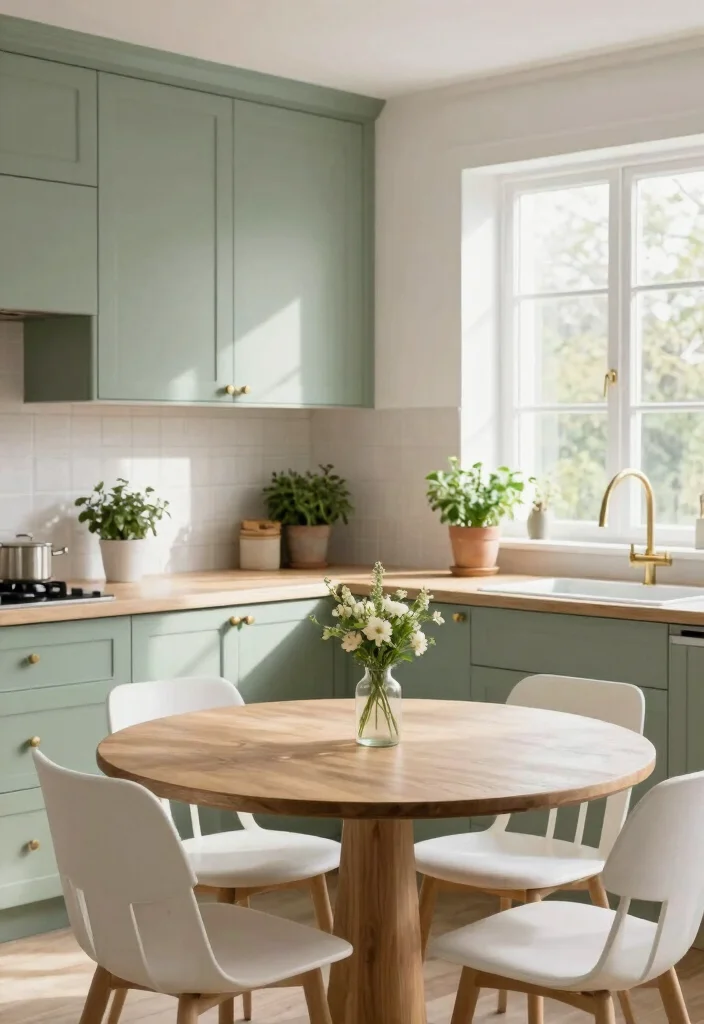 15 Paint Cabinets Kitchen Ideas With Budget Friendly Style - 1. Serene Sage Green 1