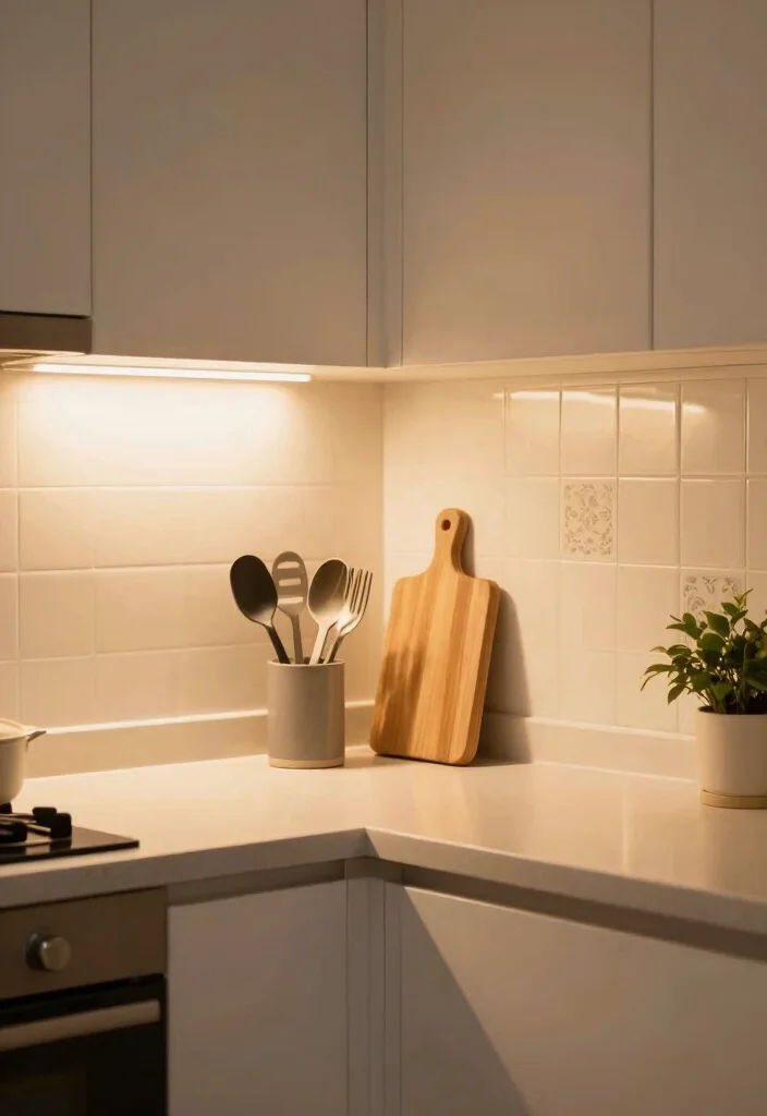 15 Small Kitchen Organization Storage Ideas That Work Wonders - 2. Under-Cabinet Lighting 1