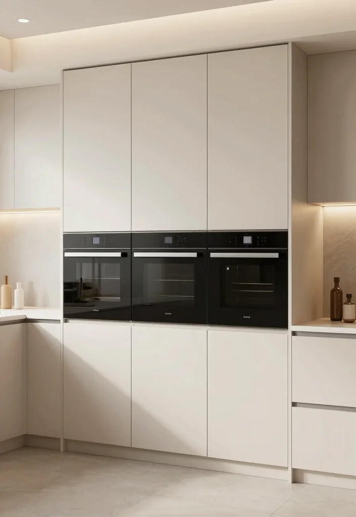 15 Storage Cabinet Kitchen Ideas With Smart Organization - 10. Integrated Appliances 1