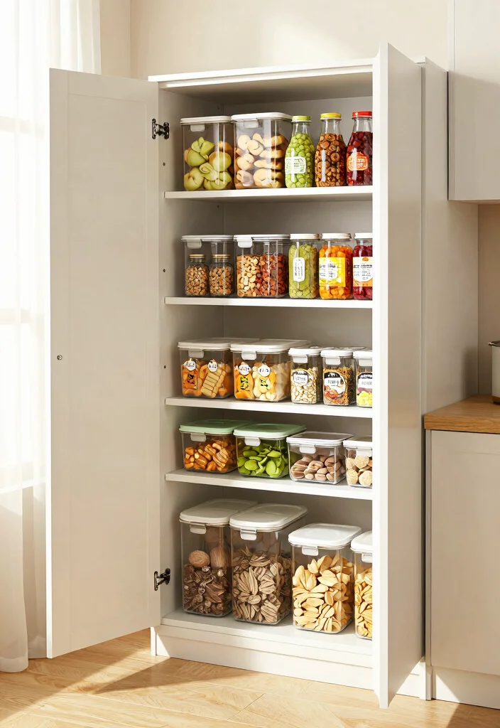 15 Storage Cabinet Kitchen Ideas With Smart Organization - 14. Pantry Cabinet Ideas 1