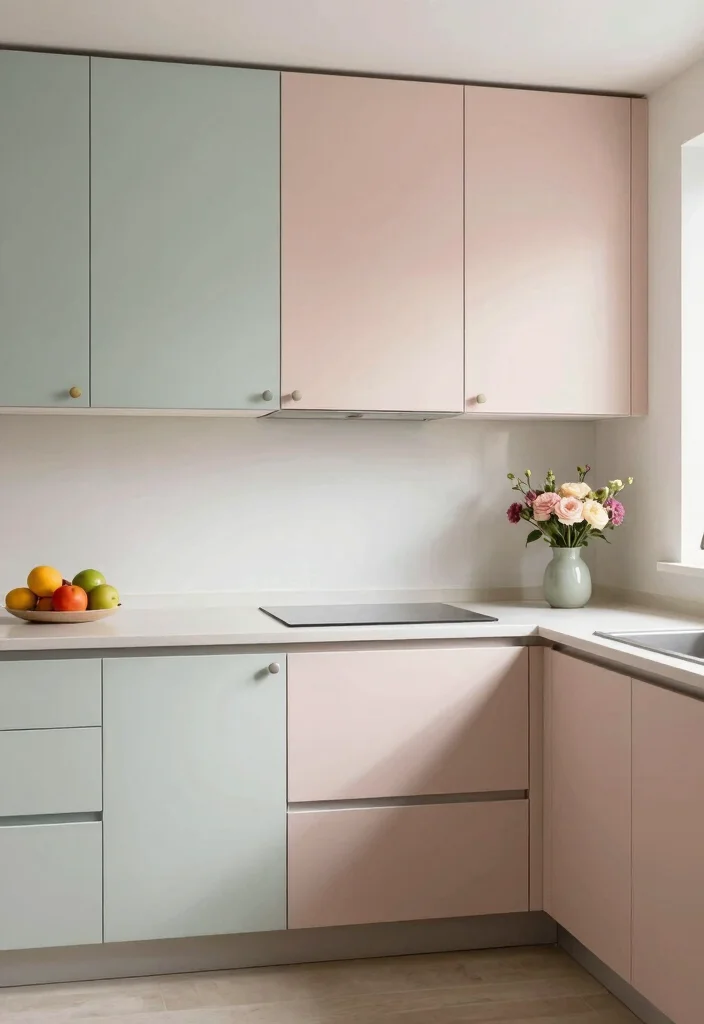 15 Storage Cabinet Kitchen Ideas With Smart Organization - 7. Chic Cabinet Colors 1