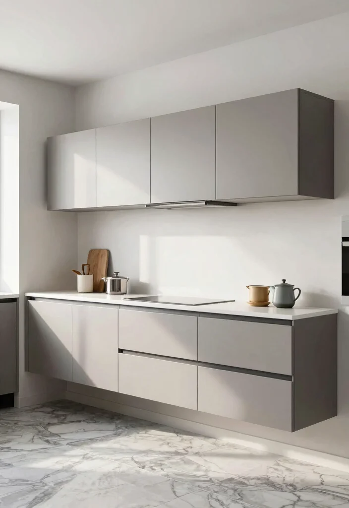 15 Storage Cabinet Kitchen Ideas With Smart Organization - 9. Floating Cabinets 1