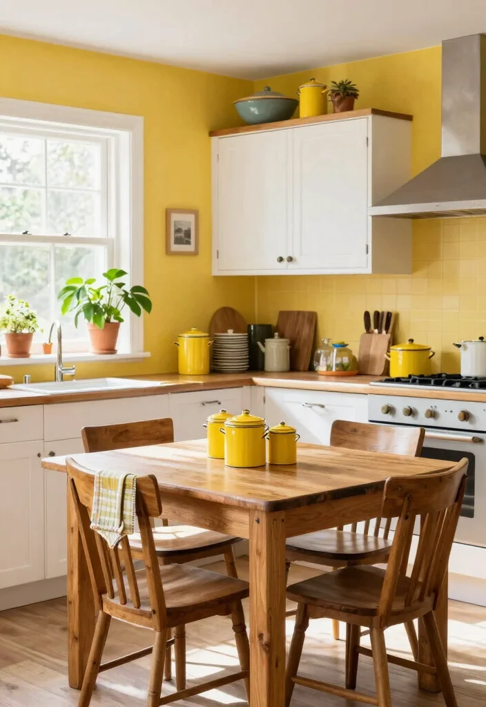15 Yellow Wall Kitchen Ideas With Sunny Vibes 1 15 Yellow Wall Kitchen Ideas With Sunny Vibes - 1. Classic Buttercup Yellow 1
