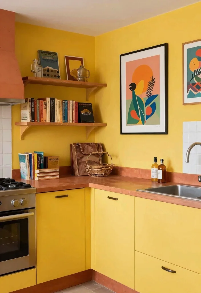 15 Yellow Wall Kitchen Ideas With Sunny Vibes 10 15 Yellow Wall Kitchen Ideas With Sunny Vibes - 10. Cornflower Cheer 1