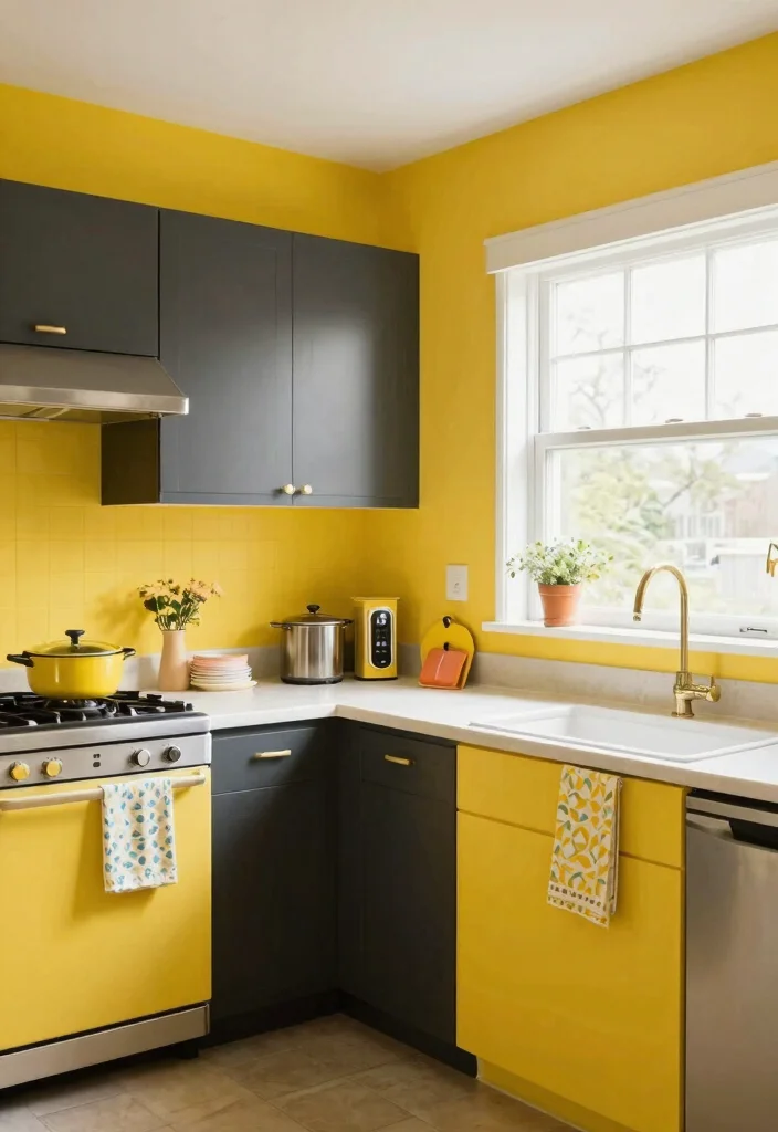15 Yellow Wall Kitchen Ideas With Sunny Vibes 3 15 Yellow Wall Kitchen Ideas With Sunny Vibes - 3. Lemon Zest Delight 1