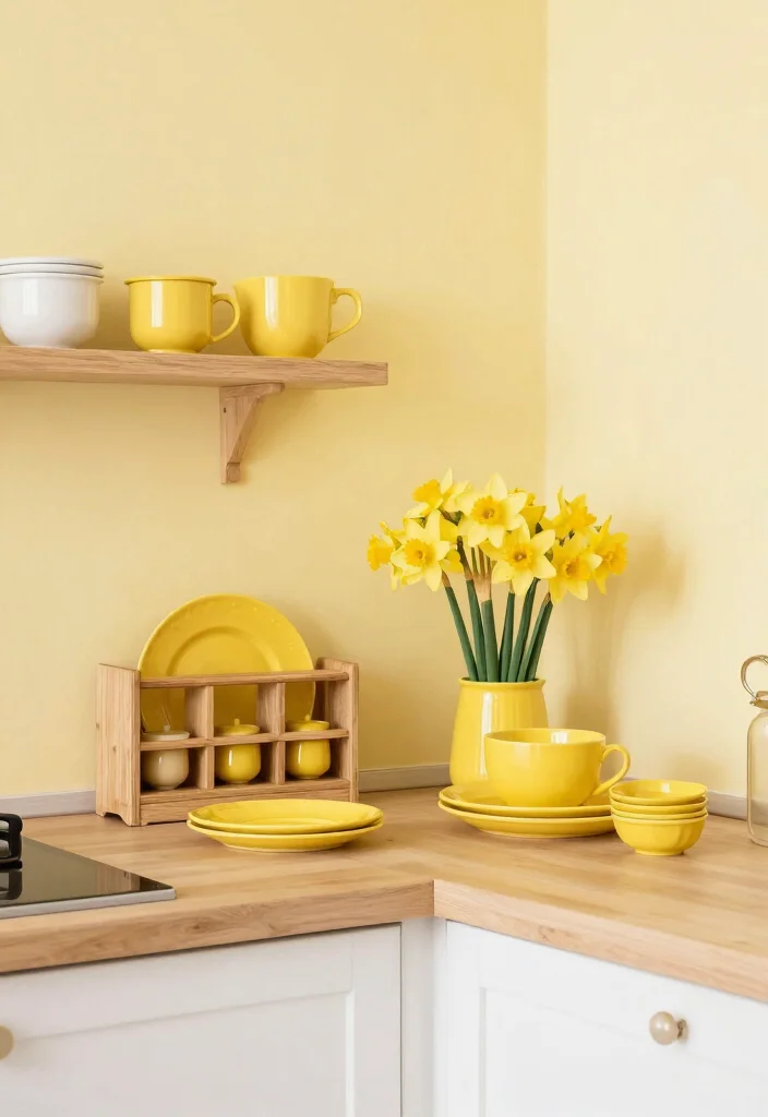 15 Yellow Wall Kitchen Ideas With Sunny Vibes 8 15 Yellow Wall Kitchen Ideas With Sunny Vibes - 8. Daffodil Delight 1