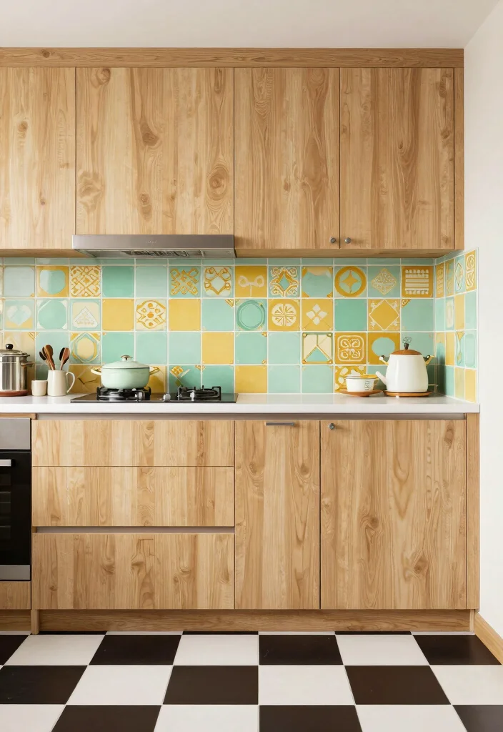 16 Backsplash Tiles for Kitchen Ideas With Bold Patterns 9 16 Backsplash Tiles for Kitchen Ideas With Bold Patterns - 9. Retro Revival 1