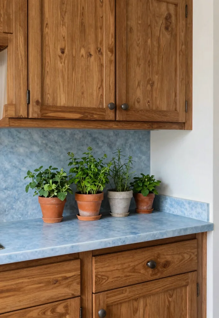 16 Blue Kitchen Countertops Ideas With Cool Sophistication - 3. Soft Blue Soapstone 1