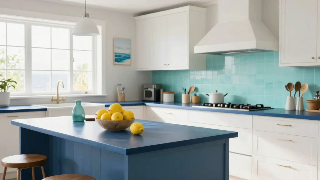 16 Blue Kitchen Countertops Ideas With Cool Sophistication