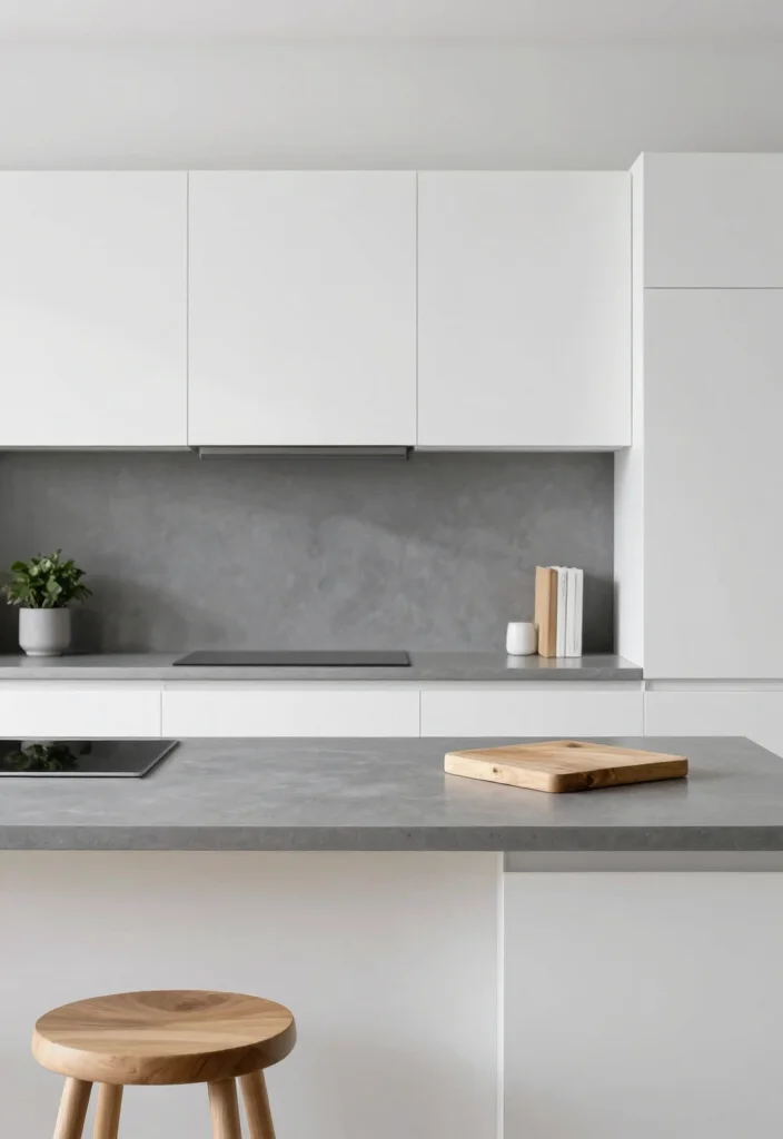 16 Grey Countertops Kitchen Ideas With Modern Appeal 1 16 Grey Countertops Kitchen Ideas With Modern Appeal - 1. Sleek Minimalism with Matte Grey Countertops 1