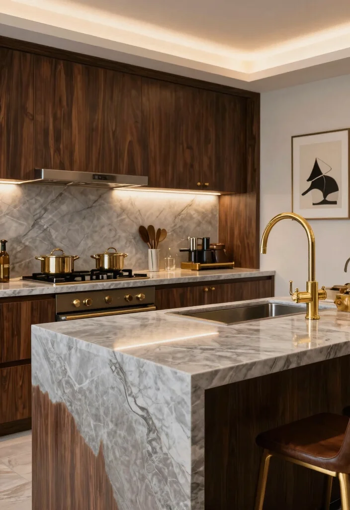 16 Grey Countertops Kitchen Ideas With Modern Appeal 6 16 Grey Countertops Kitchen Ideas With Modern Appeal - 6. Classic Grey Marble for Luxurious Touch 1