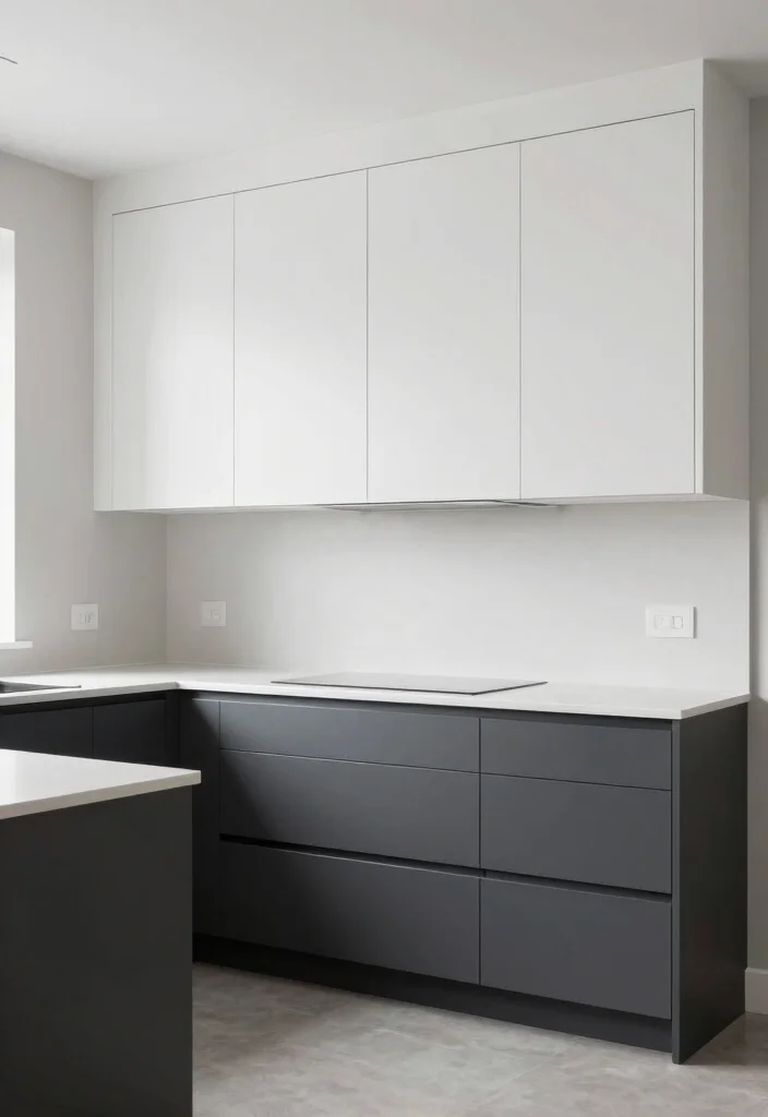 16 Kitchen Cabinets to the Ceiling Ideas With Seamless Finish - 10. Two-Tone Cabinetry 1