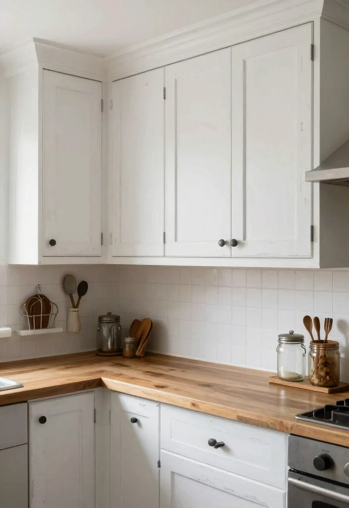 16 Kitchen Cabinets to the Ceiling Ideas With Seamless Finish - 14. Farmhouse Style Cabinets 1