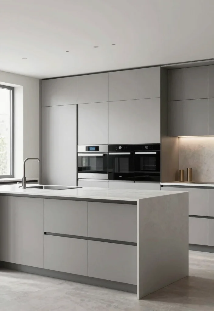 16 Kitchen Cabinets to the Ceiling Ideas With Seamless Finish - 7. Integrated Appliances 1