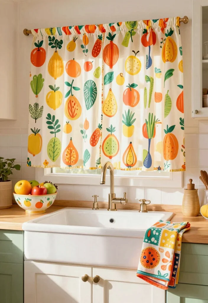 16 Kitchen Curtain Ideas Above Sink 2026 Trending That Add Charm 14 16 Kitchen Curtain Ideas Above Sink 2026 Trending That Add Charm - 14. Whimsical Patterns for a Playful Touch 1