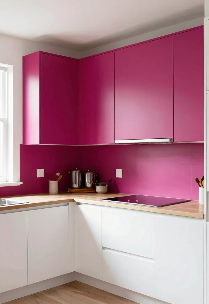 16 Kitchen Upper Cabinets Ideas That Maximize Height - 15. Color-Blocked Cabinets 1