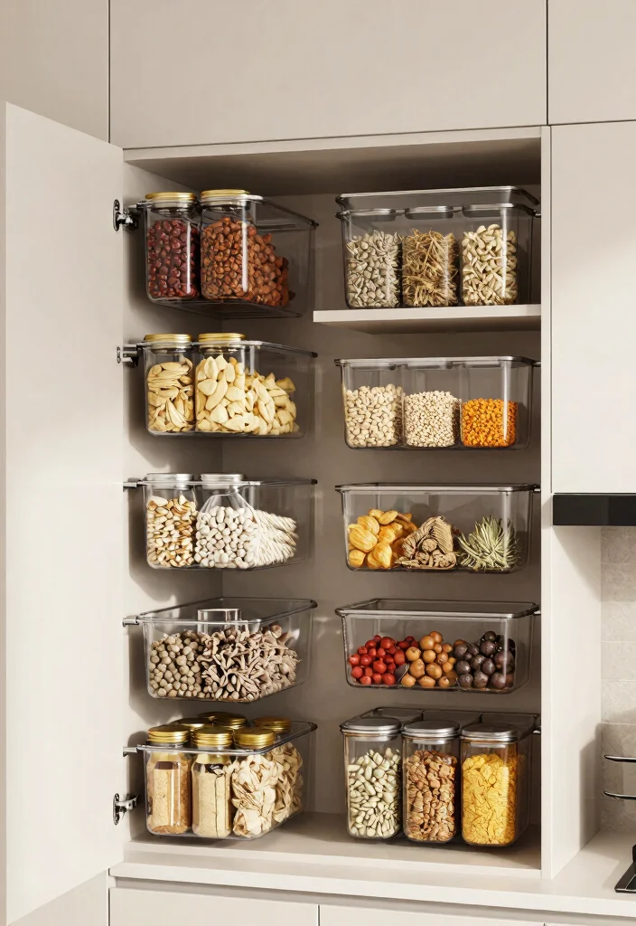 16 Kitchen Upper Cabinets Ideas That Maximize Height - 6. Vertical Pantry Solutions 1