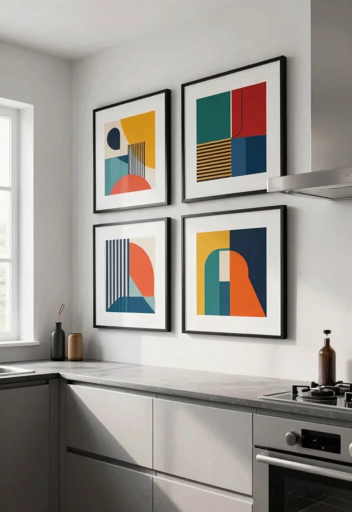 16 Kitchen Wall Prints Ideas That Add Personality 12 16 Kitchen Wall Prints Ideas That Add Personality - 12. Graphic Modern Art Prints 1