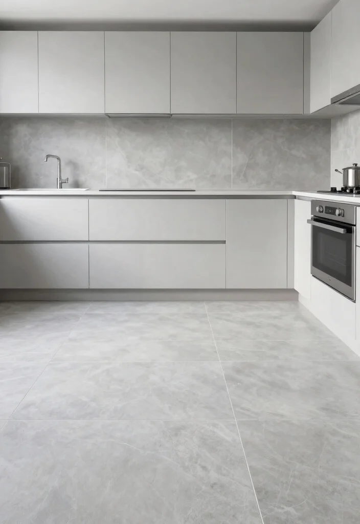 16 Small Kitchen Tiles Ideas That Expand Visual Space 13 16 Small Kitchen Tiles Ideas That Expand Visual Space - 13. Large Format Tiles 1