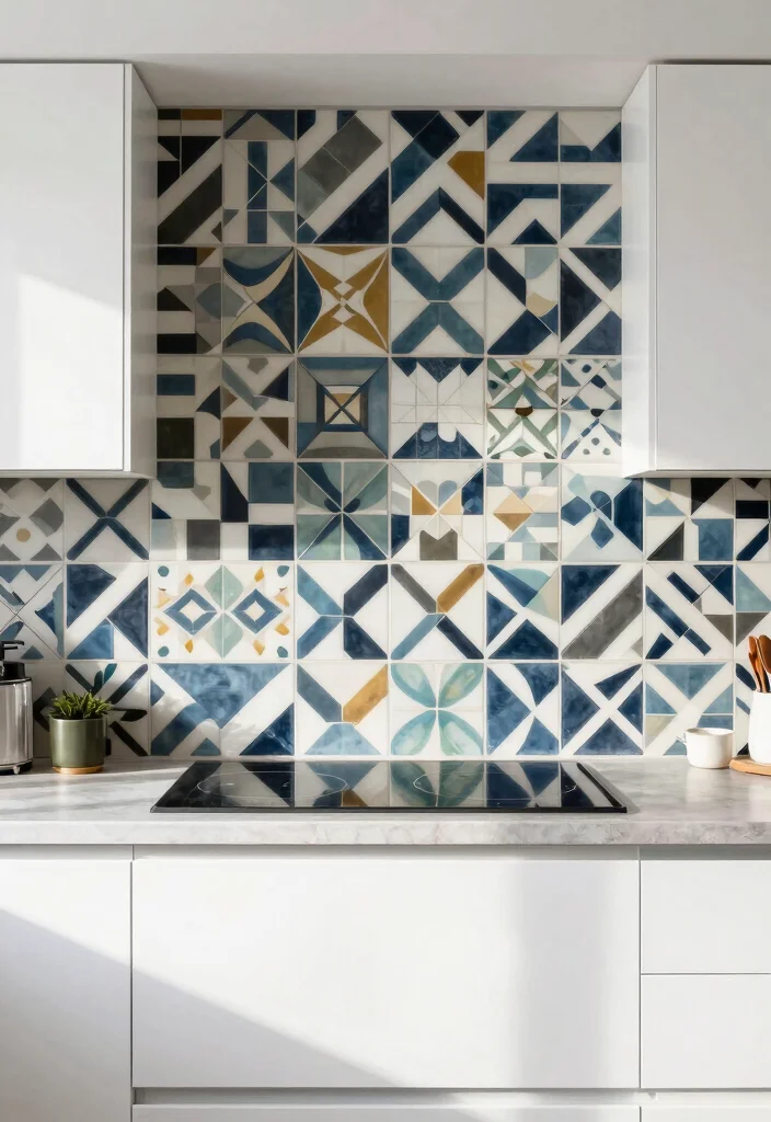 16 Small Kitchen Tiles Ideas That Expand Visual Space 3 16 Small Kitchen Tiles Ideas That Expand Visual Space - 3. Geometric Patterns 1