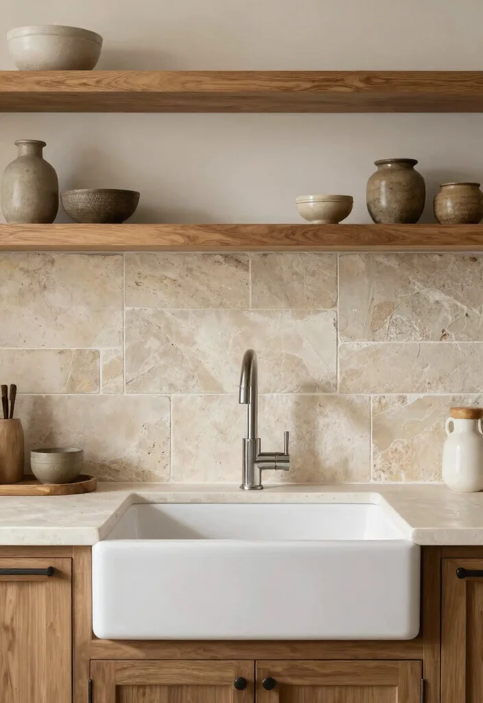 16 Small Kitchen Tiles Ideas That Expand Visual Space 5 16 Small Kitchen Tiles Ideas That Expand Visual Space - 5. Natural Stone Tiles 1