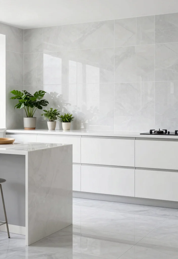 16 Small Kitchen Tiles Ideas That Expand Visual Space 6 16 Small Kitchen Tiles Ideas That Expand Visual Space - 6. Glossy Finishes 1