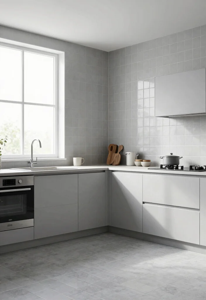 16 Small Kitchen Tiles Ideas That Expand Visual Space 9 16 Small Kitchen Tiles Ideas That Expand Visual Space - 9. Minimalist Patterns 1