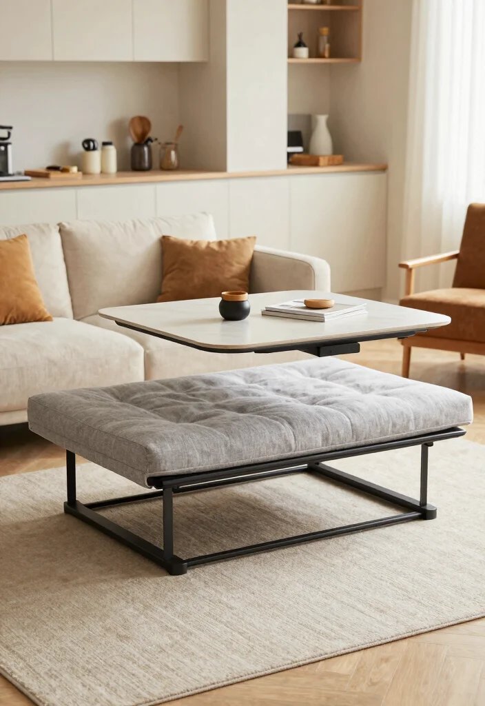 16 Table for Kitchen Ideas That Fit Every Layout 10 16 Table for Kitchen Ideas That Fit Every Layout - 10. Sleek Futon Table 1