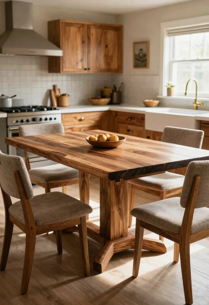 16 Table for Kitchen Ideas That Fit Every Layout 16 16 Table for Kitchen Ideas That Fit Every Layout - 16. Custom Made Table 1