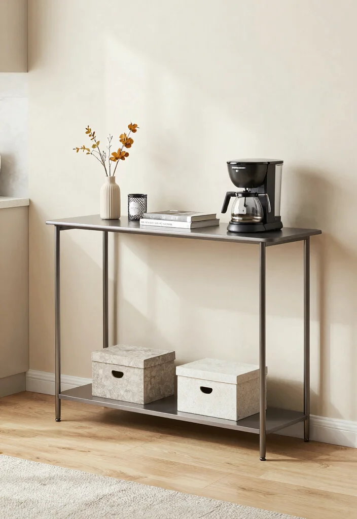 16 Table for Kitchen Ideas That Fit Every Layout 9 16 Table for Kitchen Ideas That Fit Every Layout - 9. Stylish Console Table 1