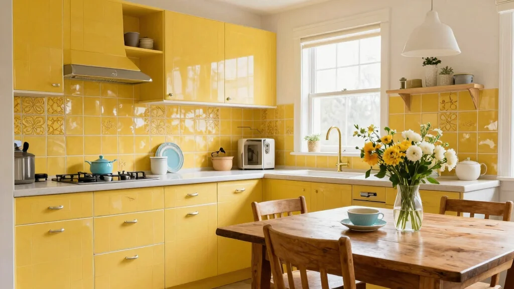 16 Yellow Kitchen Tiles Ideas With Cheerful Energy