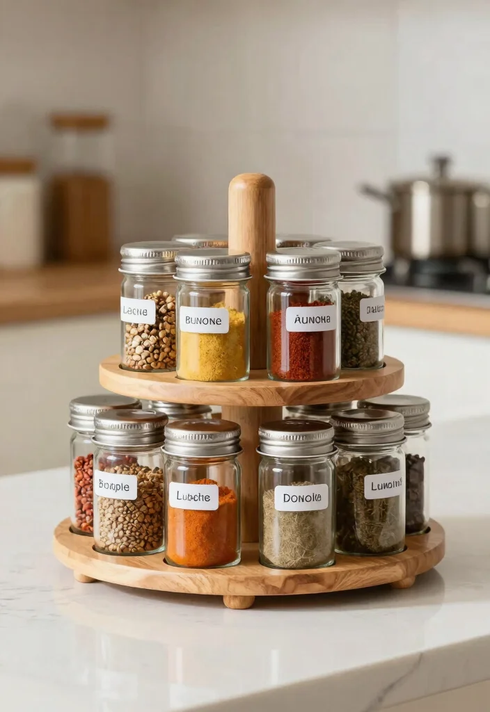 17 Clever Kitchen Storage Ideas Cabinets That Maximize Space 12 17 Clever Kitchen Storage Ideas Cabinets That Maximize Space - 12. Rotating Spice Racks 1