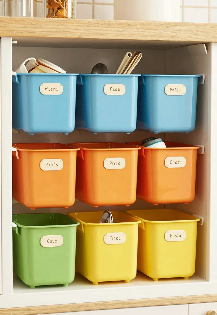 17 Clever Kitchen Storage Ideas Cabinets That Maximize Space 17 17 Clever Kitchen Storage Ideas Cabinets That Maximize Space - 17. Color-Coded Storage Solutions 1